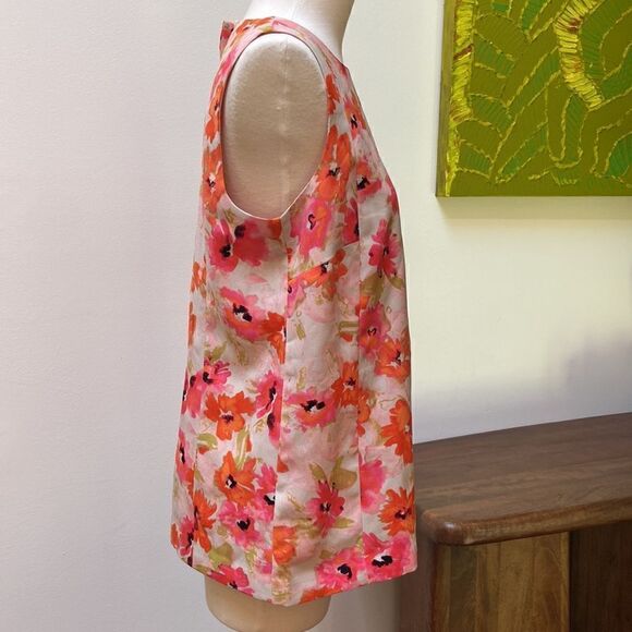 LOFT Floral Tank Blouse Size S - Picture 2 of 10